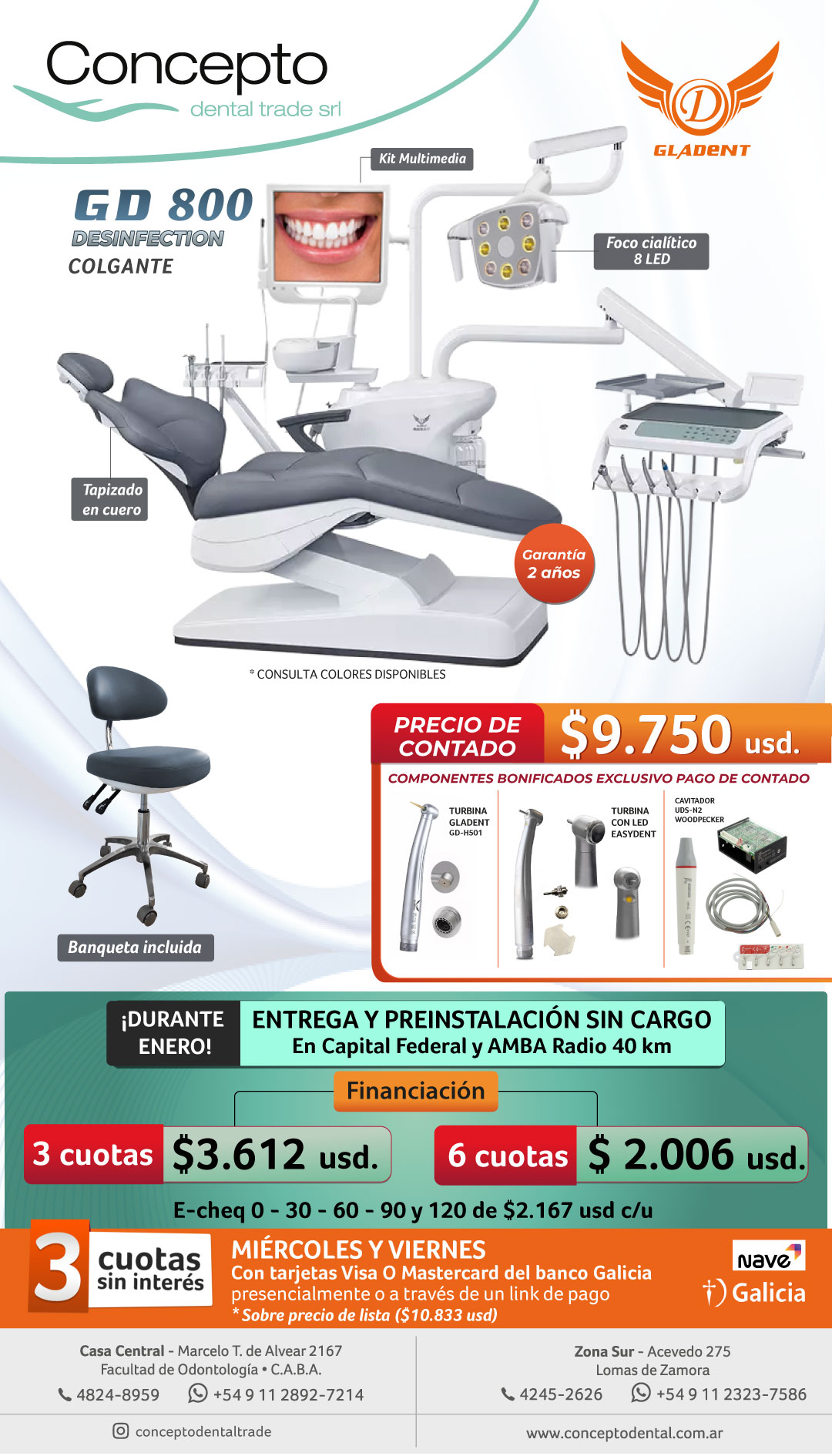 GD800 DESINFECTION - Colgante