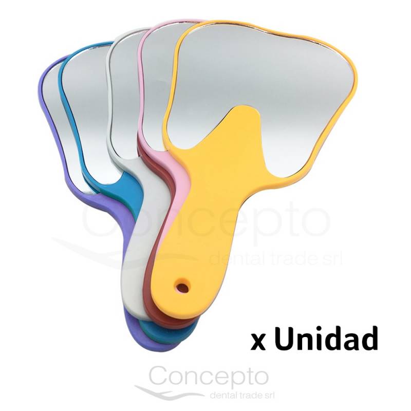 Espejo Dental Forma Muela 25 X13.5 Cm