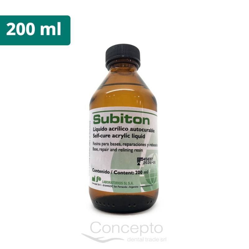 Subiton Líquido Acrílico Autocurable X200 Ml