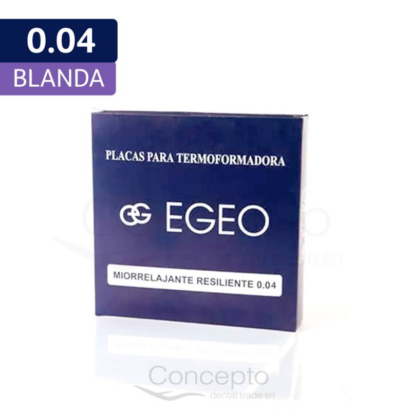 Placa Egeo 0,040 Blanda Blanqueamiento Y Fluor X 12 Un.