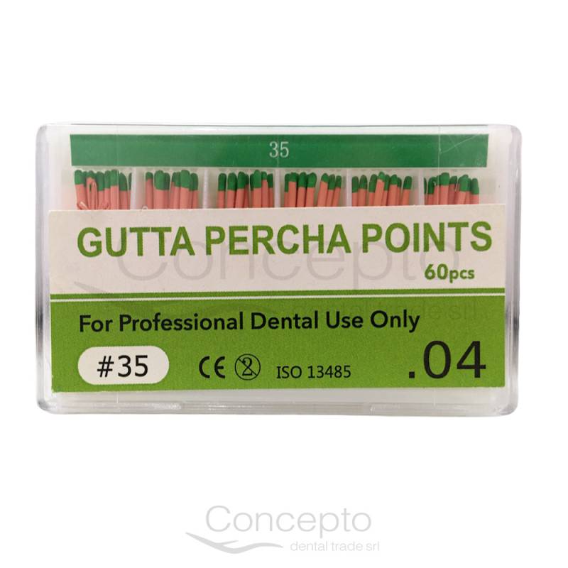 Cono De Gutta Taper 04 N 35 Easydent X 60 Un.