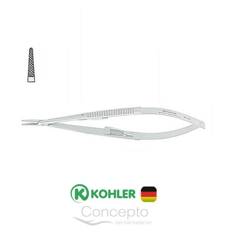 Porta Aguja Micro Castroviejo Recta 14Cm  Kohler