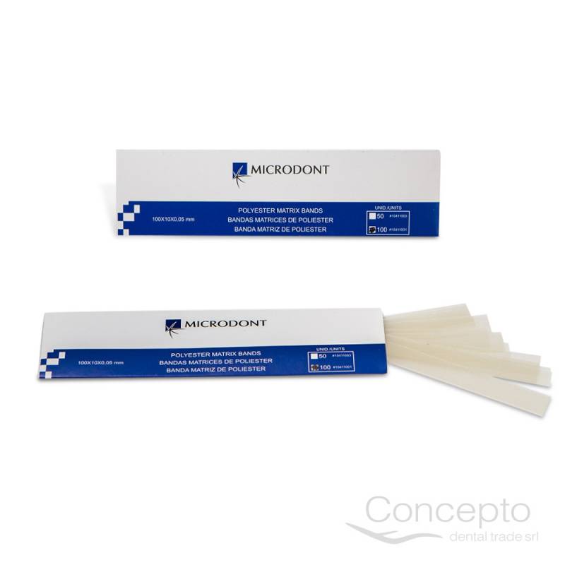 Tiras De Acetato (Polyester) Microdont X 100