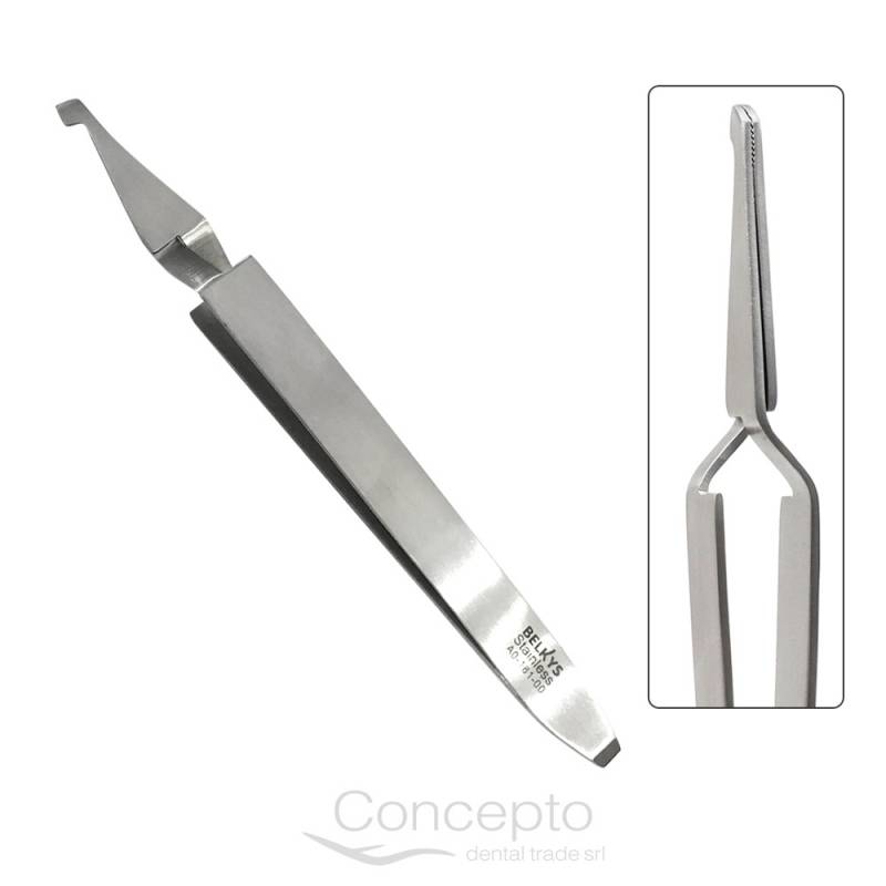 Pinza Porta Brackets Con Aleta De Posicionaniento Belkys