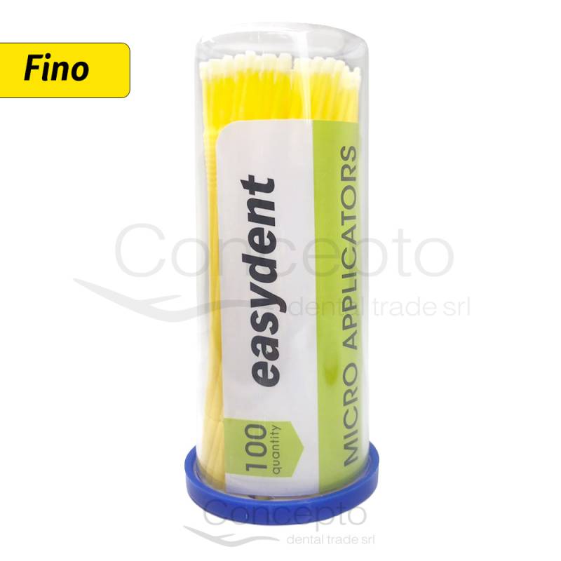 Microaplicadores Fine Amarillo Easydent X 100 Un.