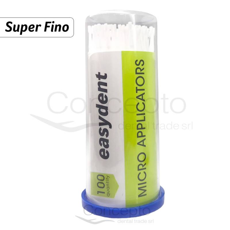 Microaplicadores Extra Fino Blanco Easydent X 100 Un.