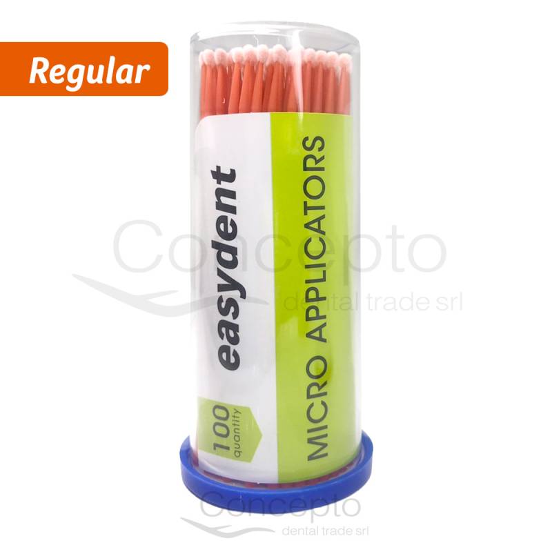 Microaplicadores Medium Naranja Easydent X 100 Un.
