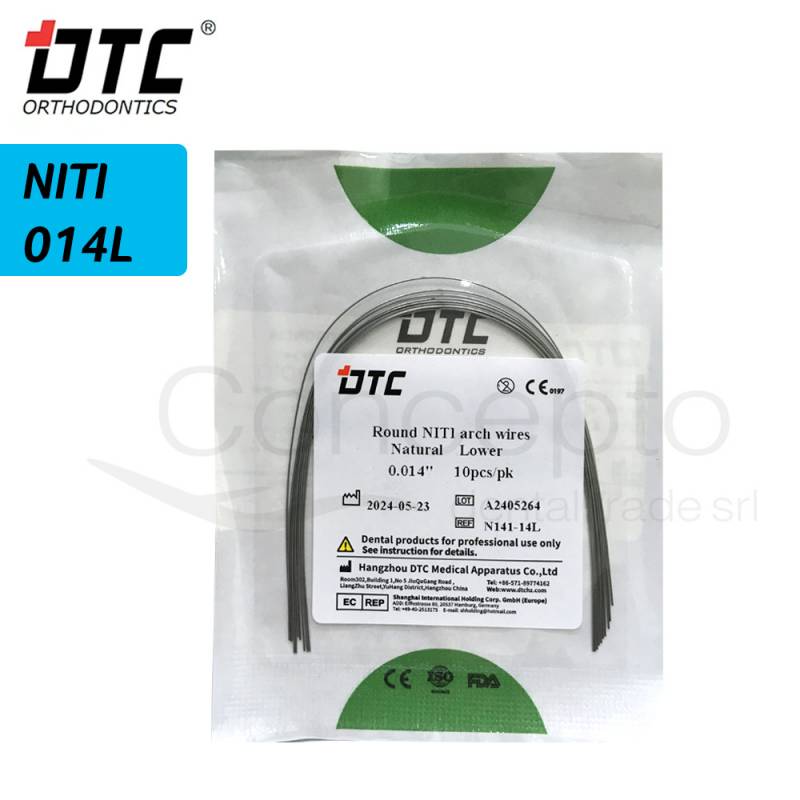 Arco Niti Dtc Redondo 014 Inferior X 10 Un.