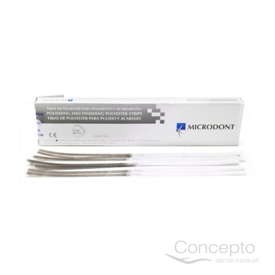Tiras Para Pulir Composite De Poliester Microdont X100 Un.