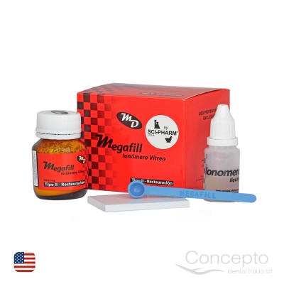 Megafill Ionómero (Tipo Ii Restauración) Avío Sci-Pharm Usa