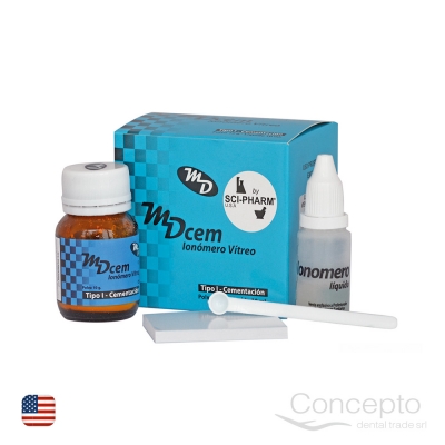 Ionómero Vítreo Md (Tipo I Cementado) Avío Sci-Pharm Usa