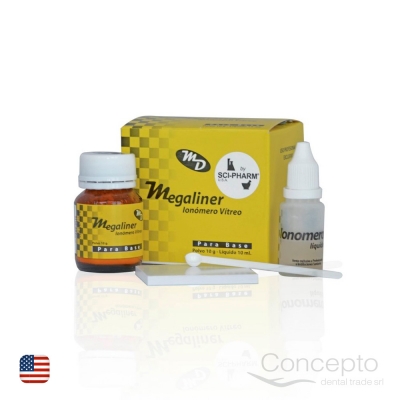 Megaliner Ionómero Vítreo (Para Base) Avío Sci-Pharm Usa