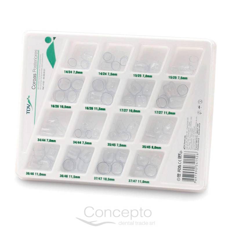 Coronitas Acetato Tdv Dientes Posteriores Avio X 64 Un.