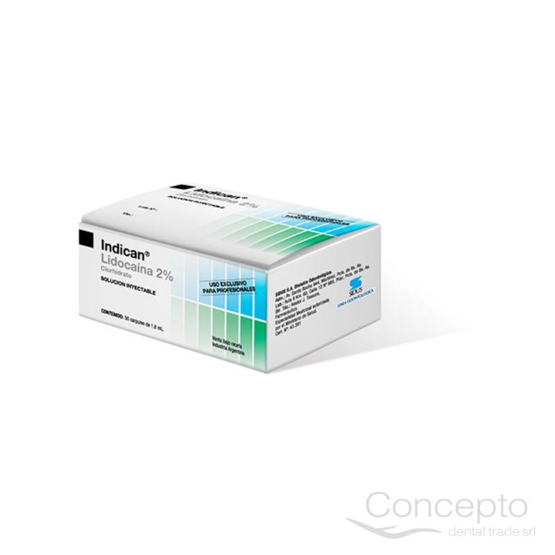 Indican® Sin Epinefrina X50 Unidades