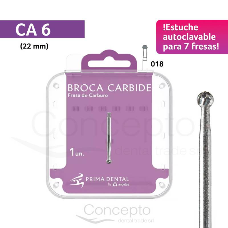 Fresa Ca 6 Estuche Autoclavable Angelus