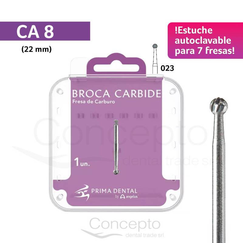 Fresa Ca 8 Estuche Autoclavable Angelus