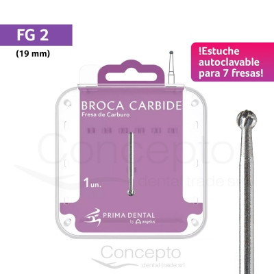 Fresa Fg 2 Estuche Autoclavable Angelus