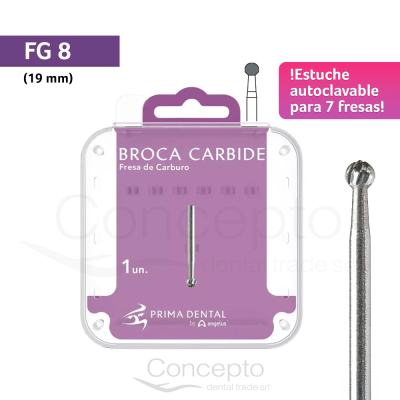 Fresa Fg 8 Estuche Autoclavable Angelus