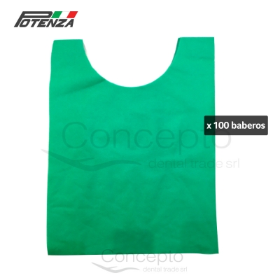 Baberos Spoom Verde 30X40Cm X 100 Un. Potenza (Anmat)