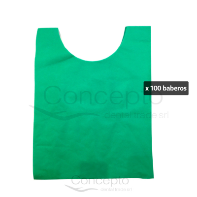 Baberos Spoom Verde 30X40Cm X 100 Un. Potenza (Anmat)