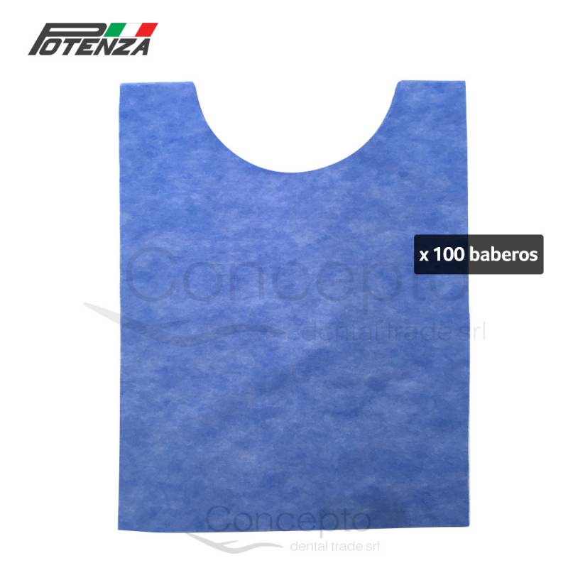 Baberos Spoon Celeste 30X40 Cm X 100 Un. Potenza (Anmat)
