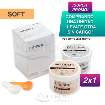 President Putty Masa Soft 2X300 Ml