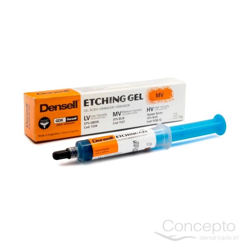 Ácido Grabador (Etching Gel) Mv 35% Densell Azul X12Gr