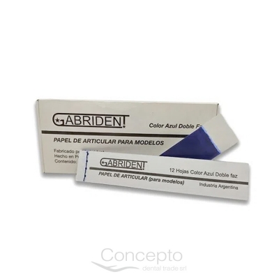 Papel De Articular 40 Micras Gabrident X 12 Libritos