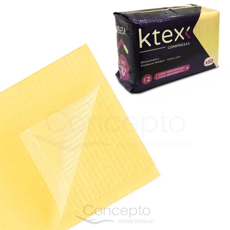 Compresa K-Tex Amarillo X 50 Un.