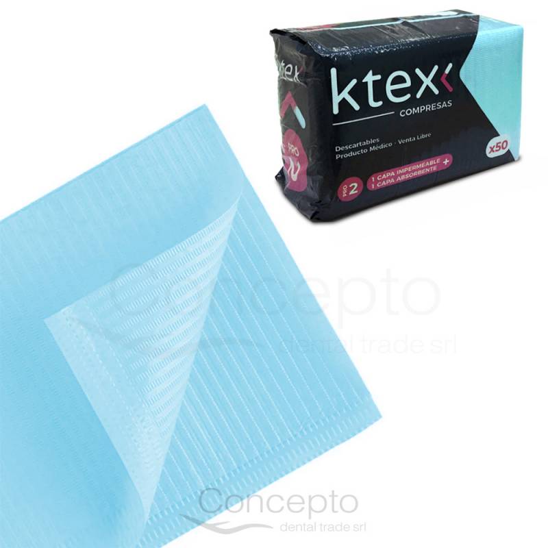 Compresa K-Tex Celeste X 50 Un