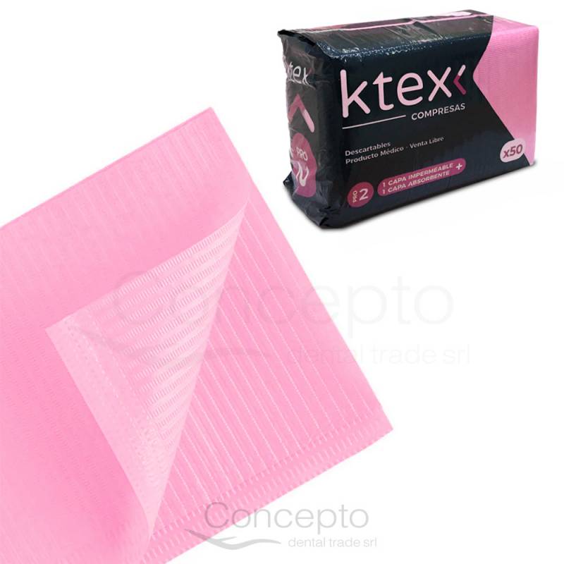 Compresa K-Tex Rosa X 50 Un.