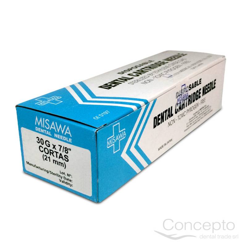 Aguja Misawa Cortas 30Gx 7/8  X 100 Uni.