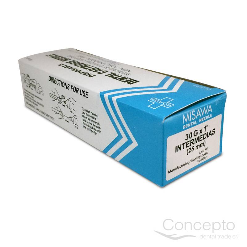 Agujas Carpule Misawa Intermedia 30G X 1 X 100