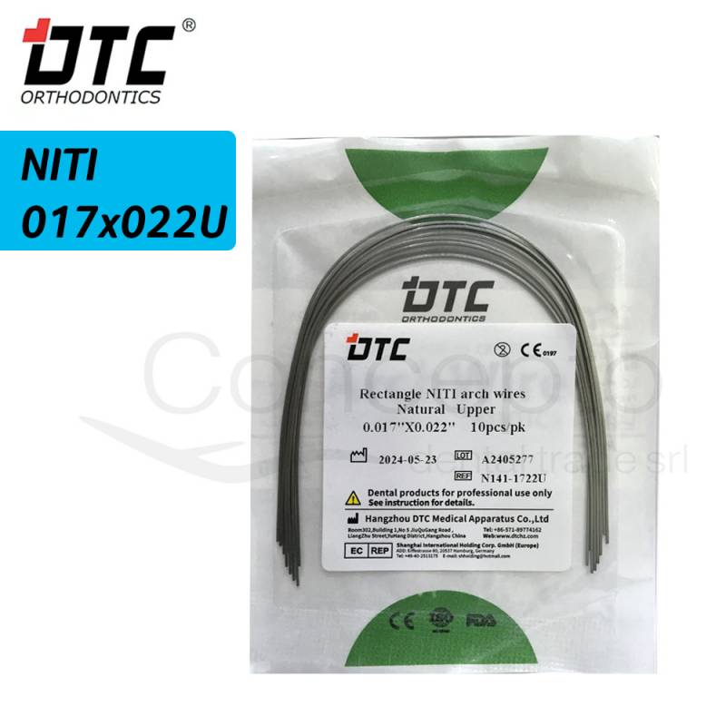 Arco Niti Cuadrado Dtc 17X22 Superior X 10 Un.