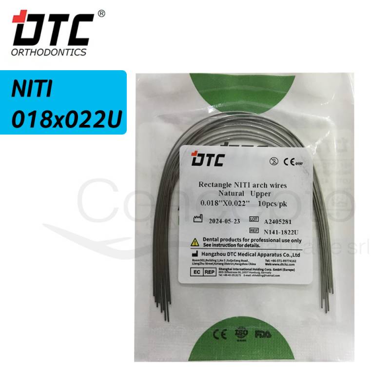 Arco Niti Cuadrado Dtc 18X22 Superior X 10 Un.