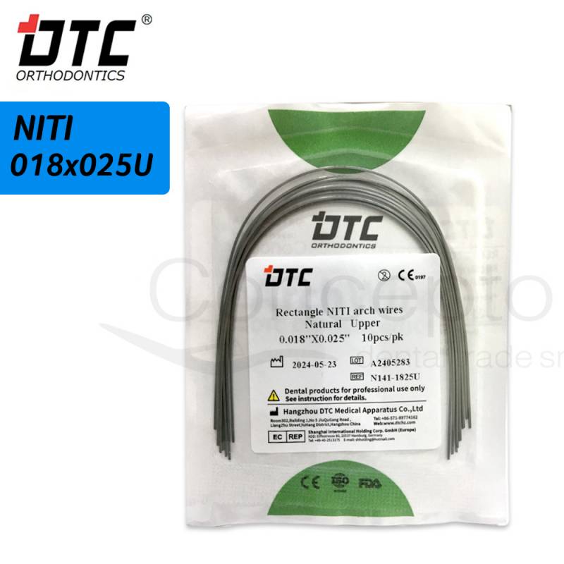 Arco Niti Cuadrado Dtc 18X25 Superior X 10 Un.