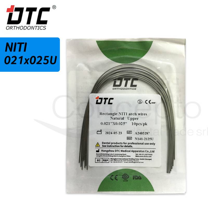 Arco Niti Cuadrado Dtc 21X25 Superior X 10 Un.