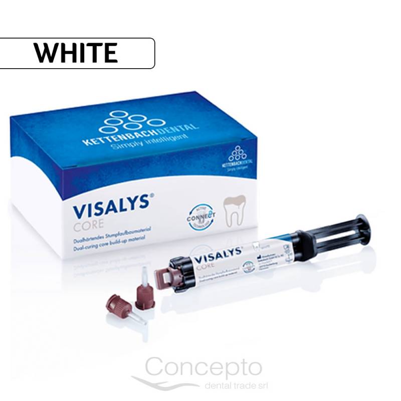 Visalys Core White X 9 Grs. + 20 Puntas Kettenbach