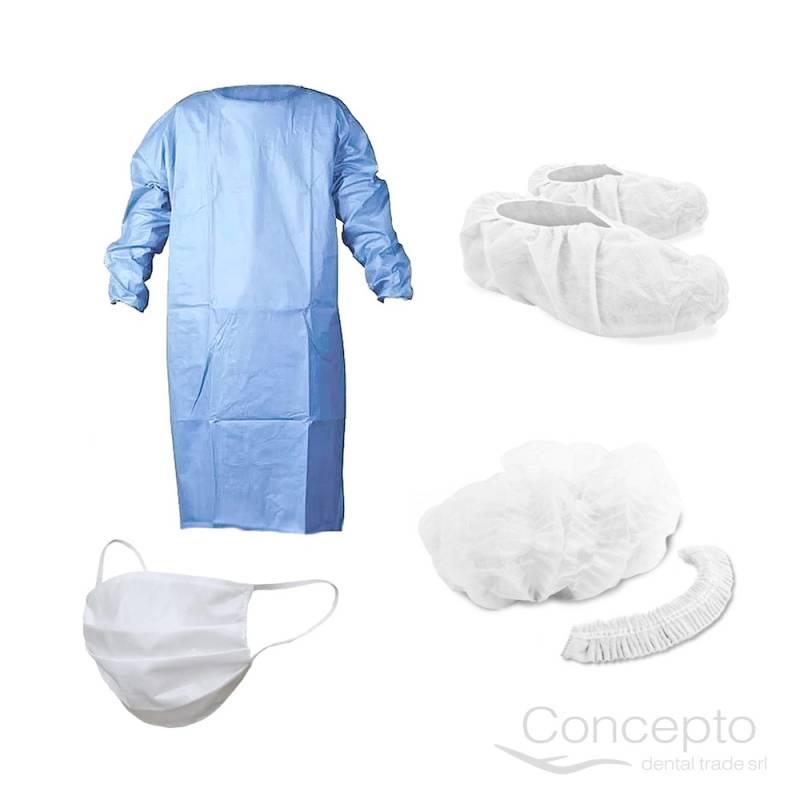 Kit No Esteril (Cofia-Cubrecalzado-Barbijo-Camisolin)