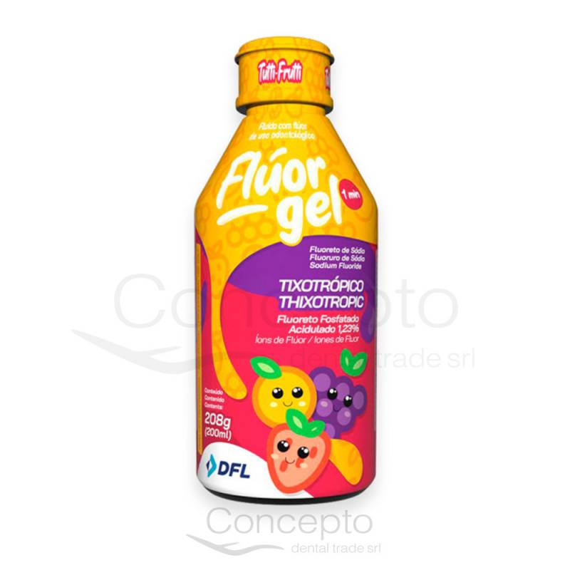 Fluor Gel Tutti Frutti Dfl X 200Ml