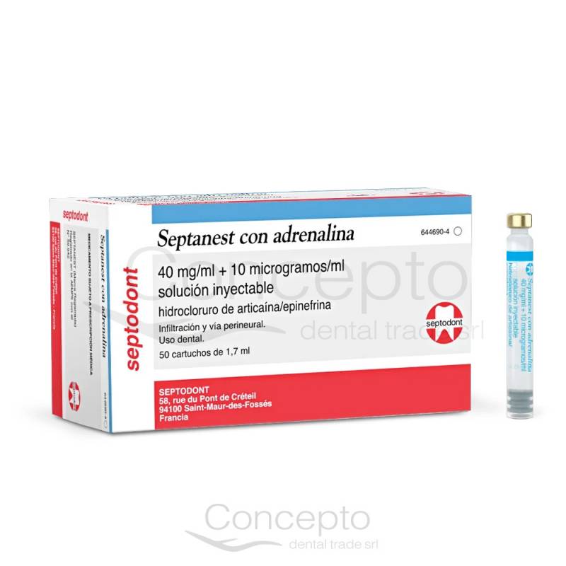 Anestesia Septanest X 50 Septodont
