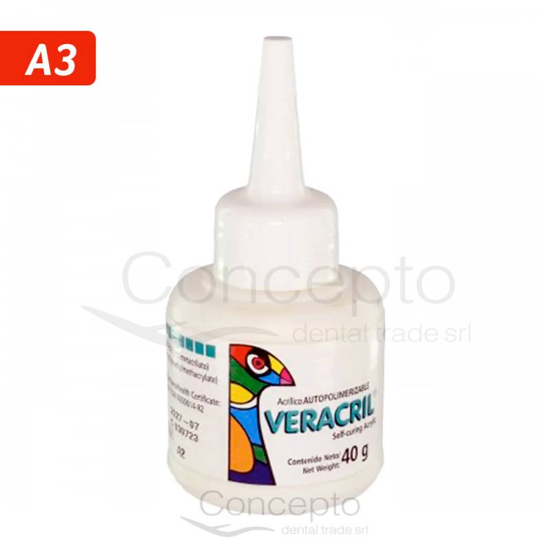 Acrilico P/Corona Autocurado A3 Veracril X 40 Grs.