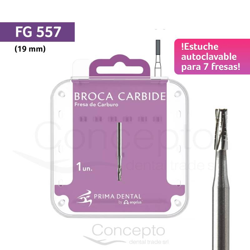Fresa Fg 557 Estuche Autoclavable Angelus