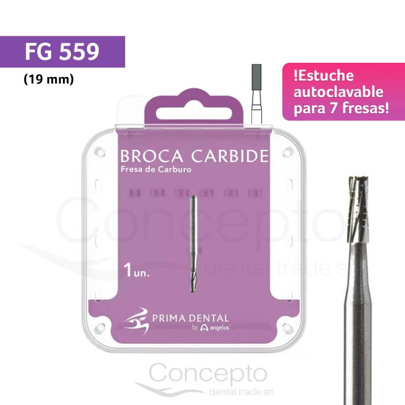 Fresa Fg 559 Estuche Autoclavable Angelus