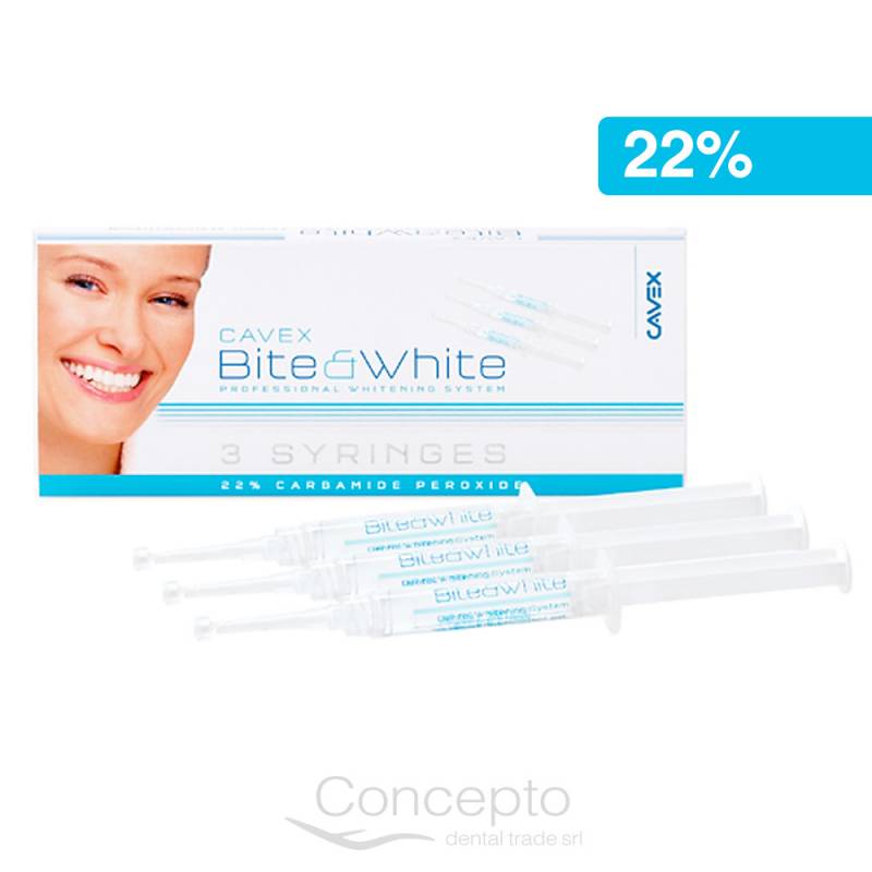Bite &White Peroxido De Carbamida Al 22% 3 Jer X 3Ml Cavex
