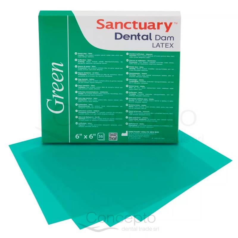 Goma Dique Sanctuary Verde 6X6 X 36 Un.