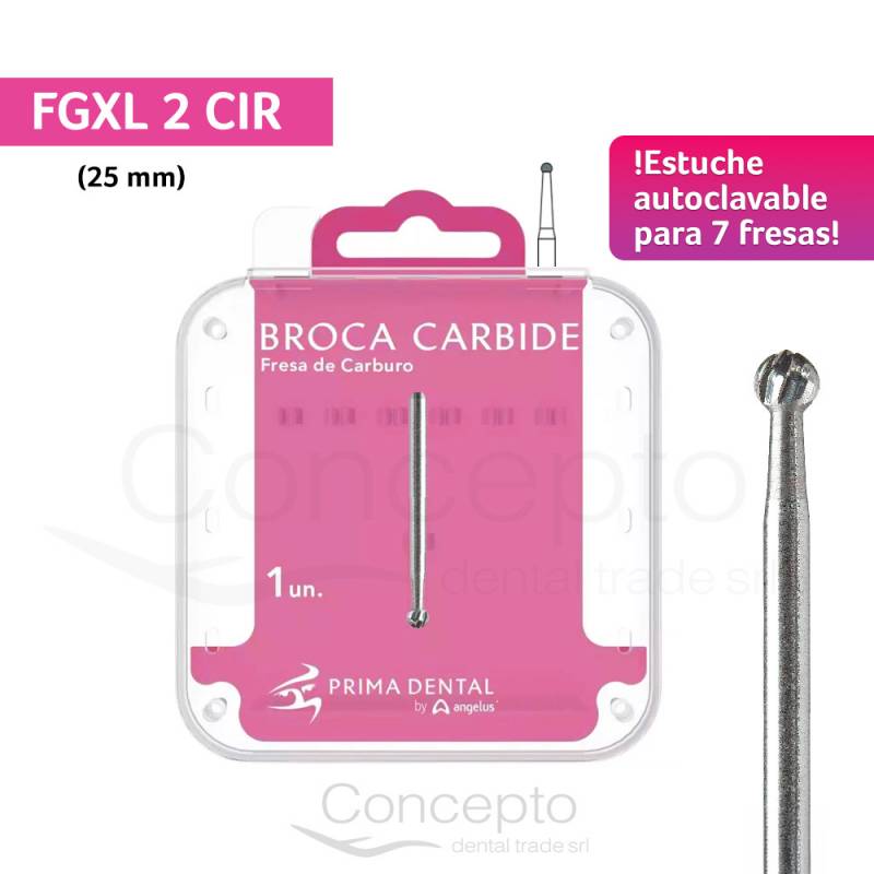 Fresa Cirugia Fg Xl 2 Estuche Autoclavable Angelus