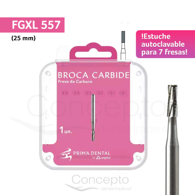 Fresa Cirugia Fg Xl 557 Estuche Autoclavable Angelus