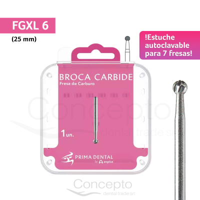 Fresa Cirugia Fg Xl 6 Estuche Autoclavable Angelus