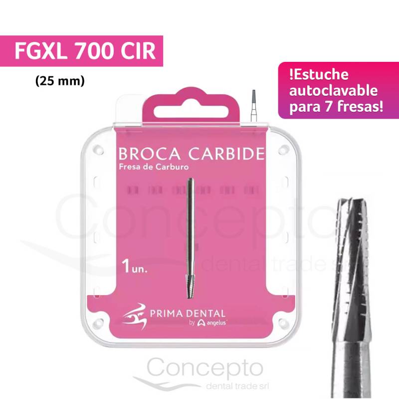 Fresa Cirugia Fg Xl 700 Estuche Autoclavable Angelus